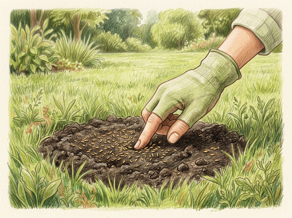 Fill Lawn Bald Spots with Autumn Seed
