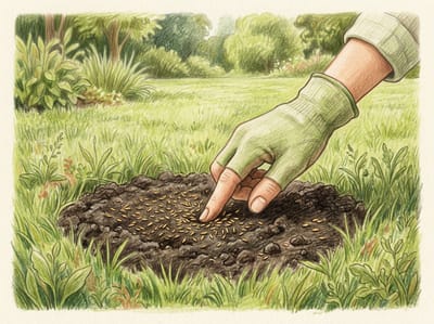 Fill Lawn Bald Spots with Autumn Seed