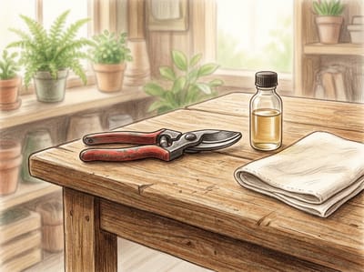 Clean and Oil Your Garden Shears