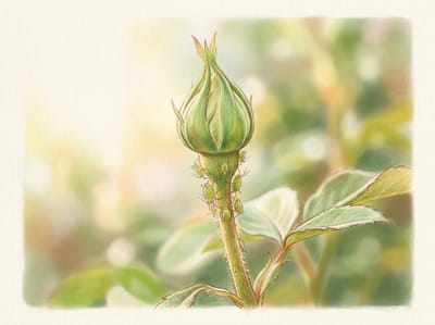 Check New Rose Growth for Aphids