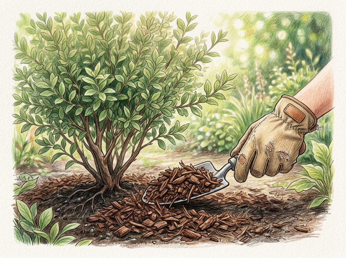 Mulch Shrub Borders for Autumn