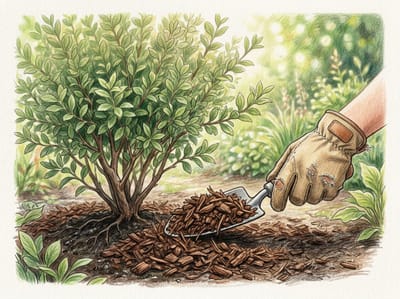 Mulch Shrub Borders for Autumn