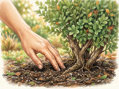 Water Established Shrubs Less Often