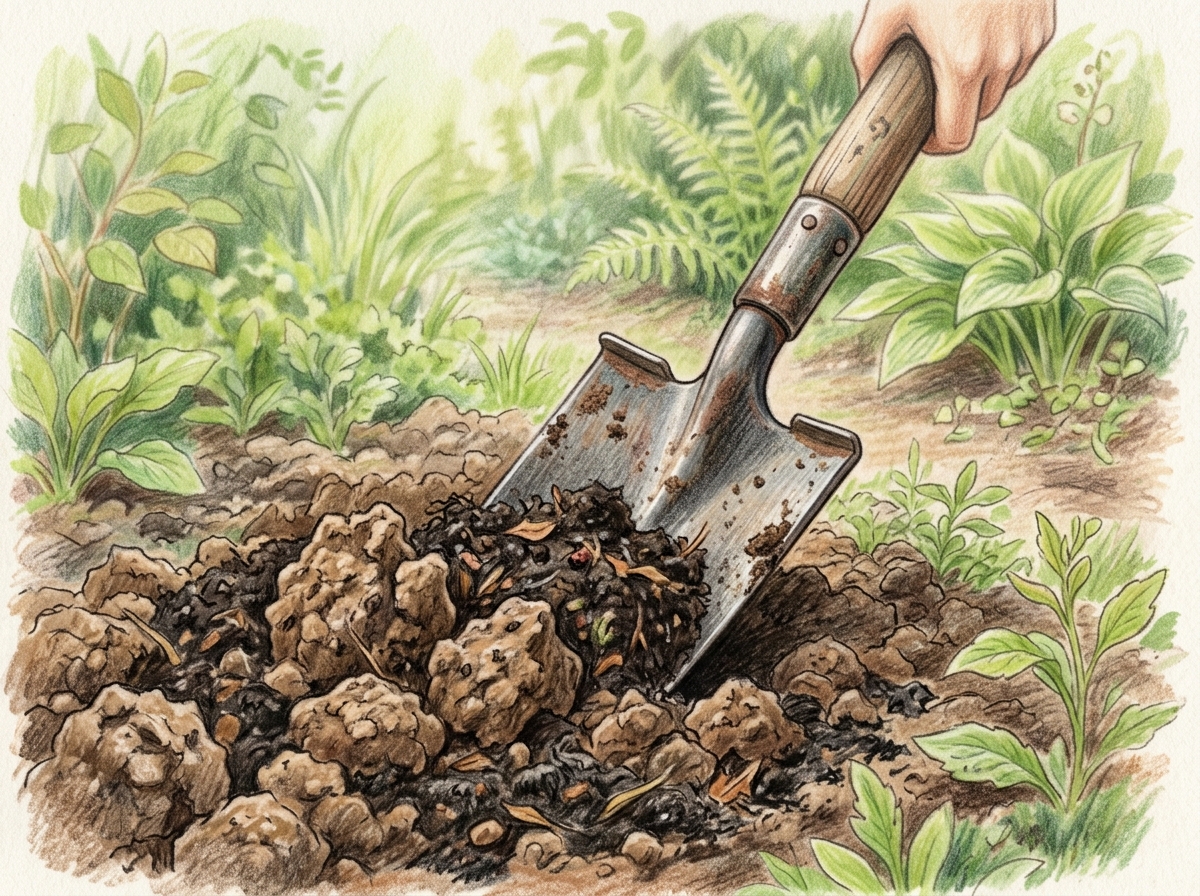 Dig Organic Matter into Clay Soil