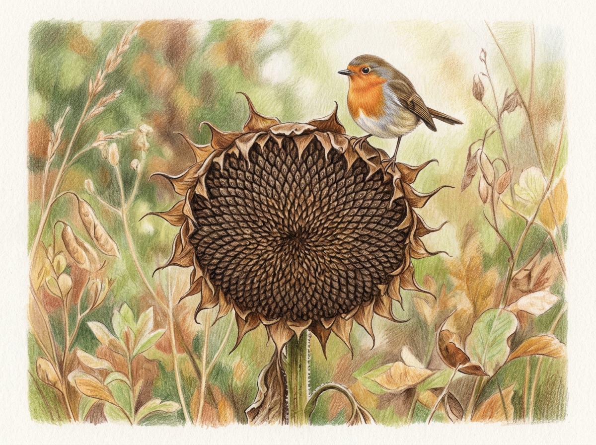 Leave Seed Heads for Garden Birds