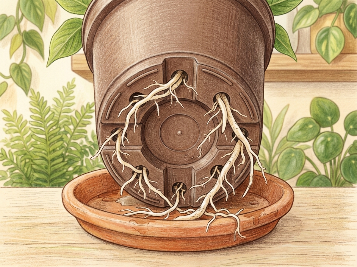 Check Indoor Plants for Crowded Roots