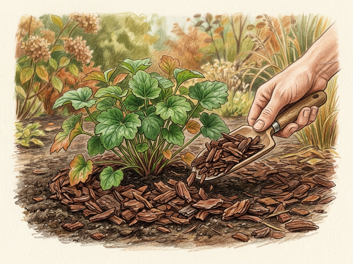 Mulch Tender Perennials Before Frost