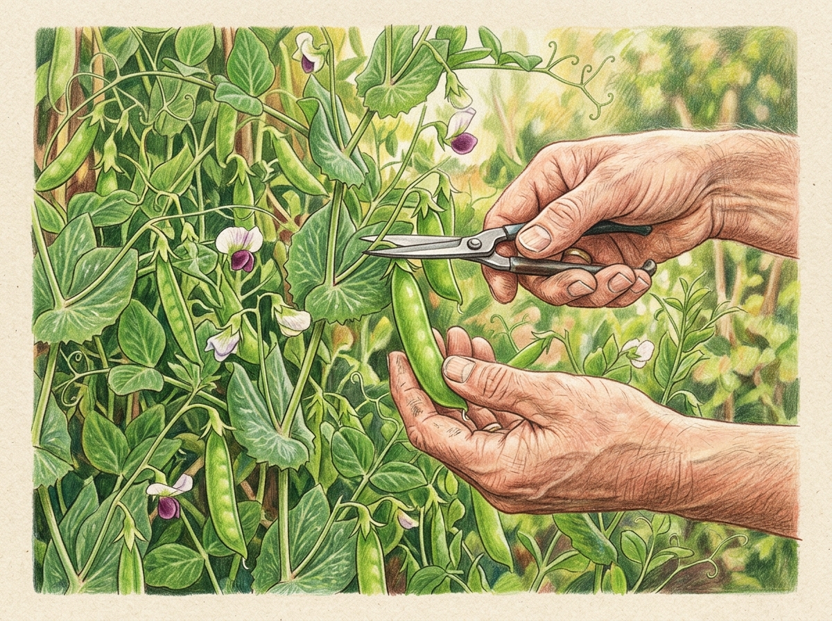 Pick Spring Peas Daily for a Bigger Harvest