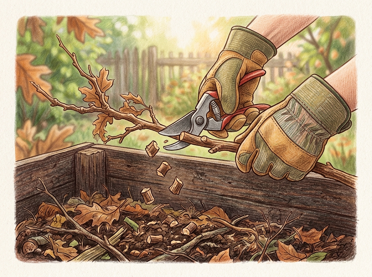 Why Big Branches Stall Your Compost Pile