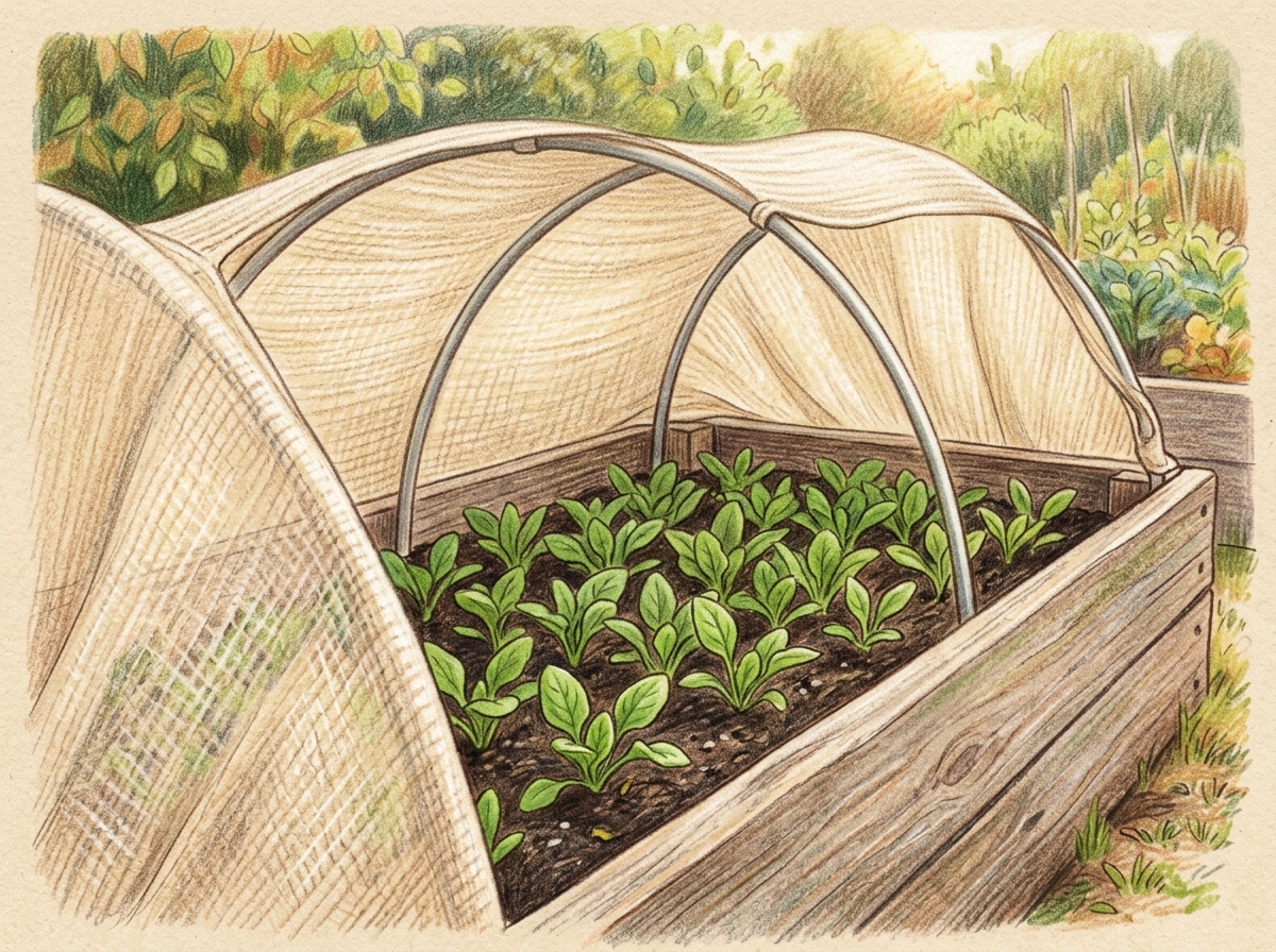 Erect Shade for Spring Greens