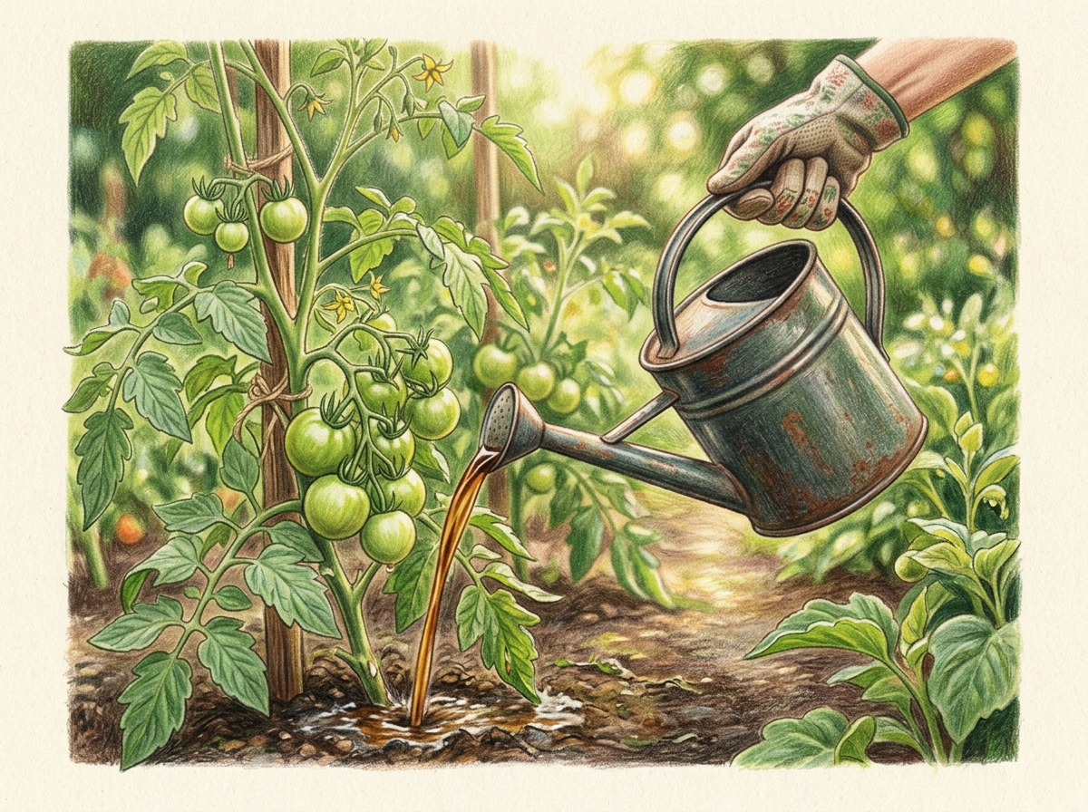 Use Tomato Feed for Final Green Fruit