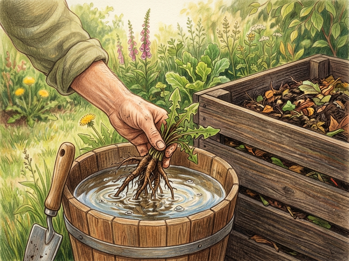 Keep Perennial Weed Roots Out of Compost
