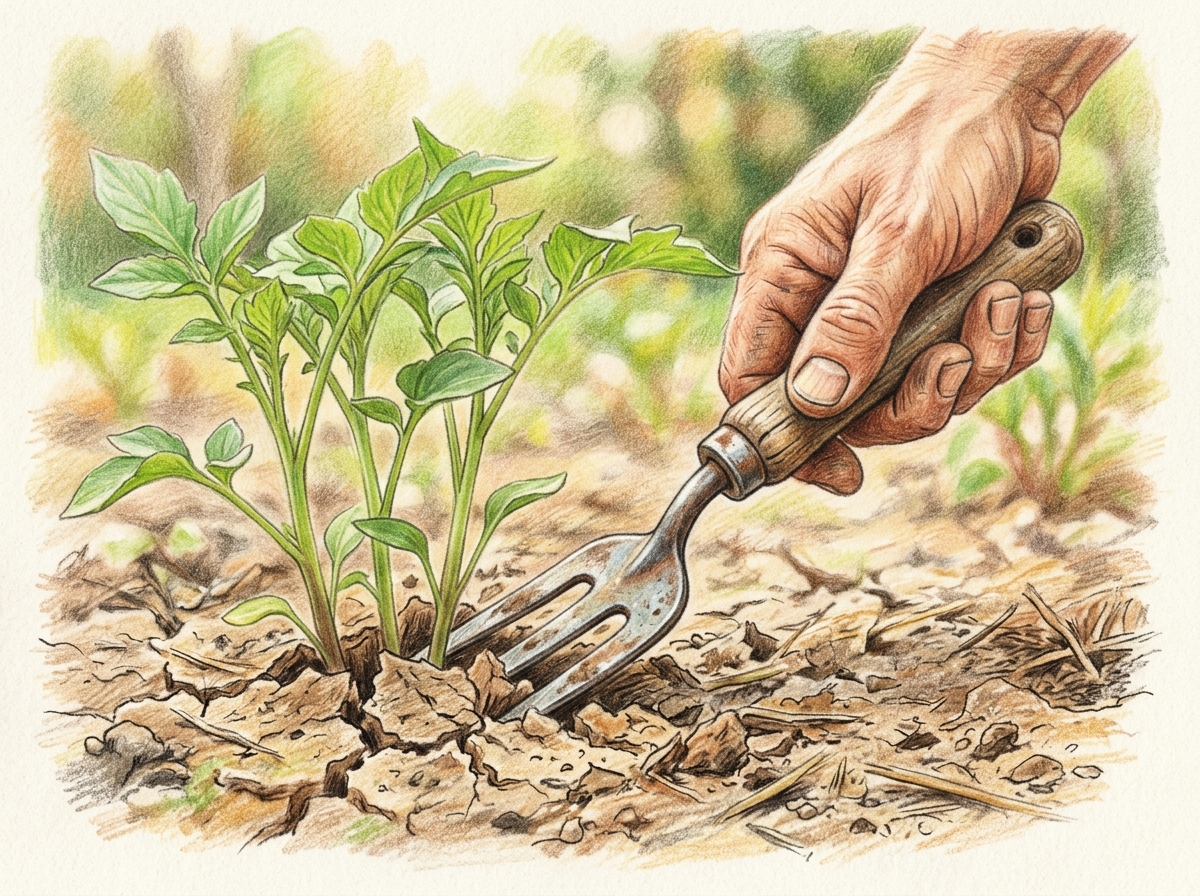 Loosen Soil Crusts to Let Spring Rain In