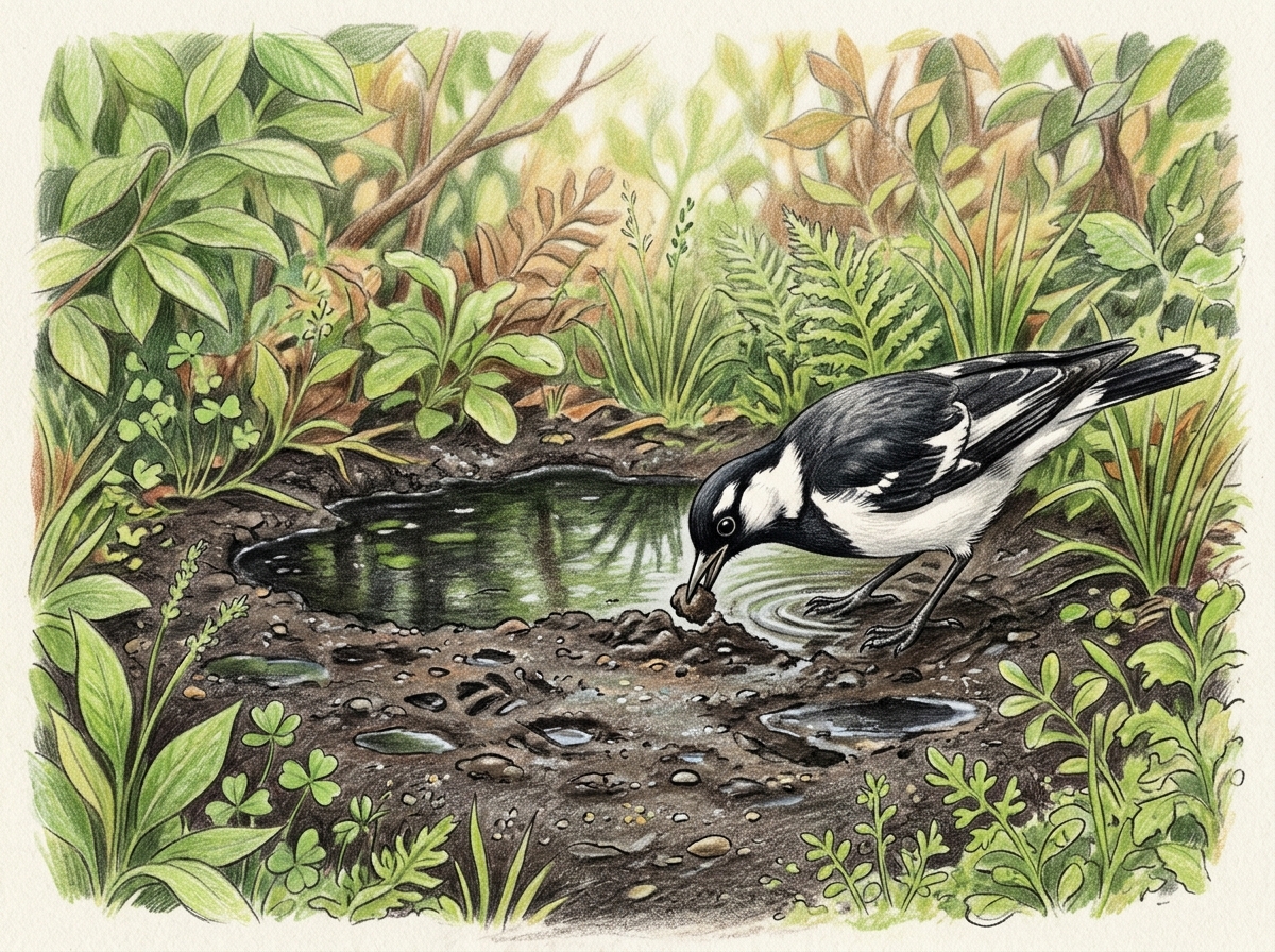 Create a Mud Patch for Nesting Wildlife
