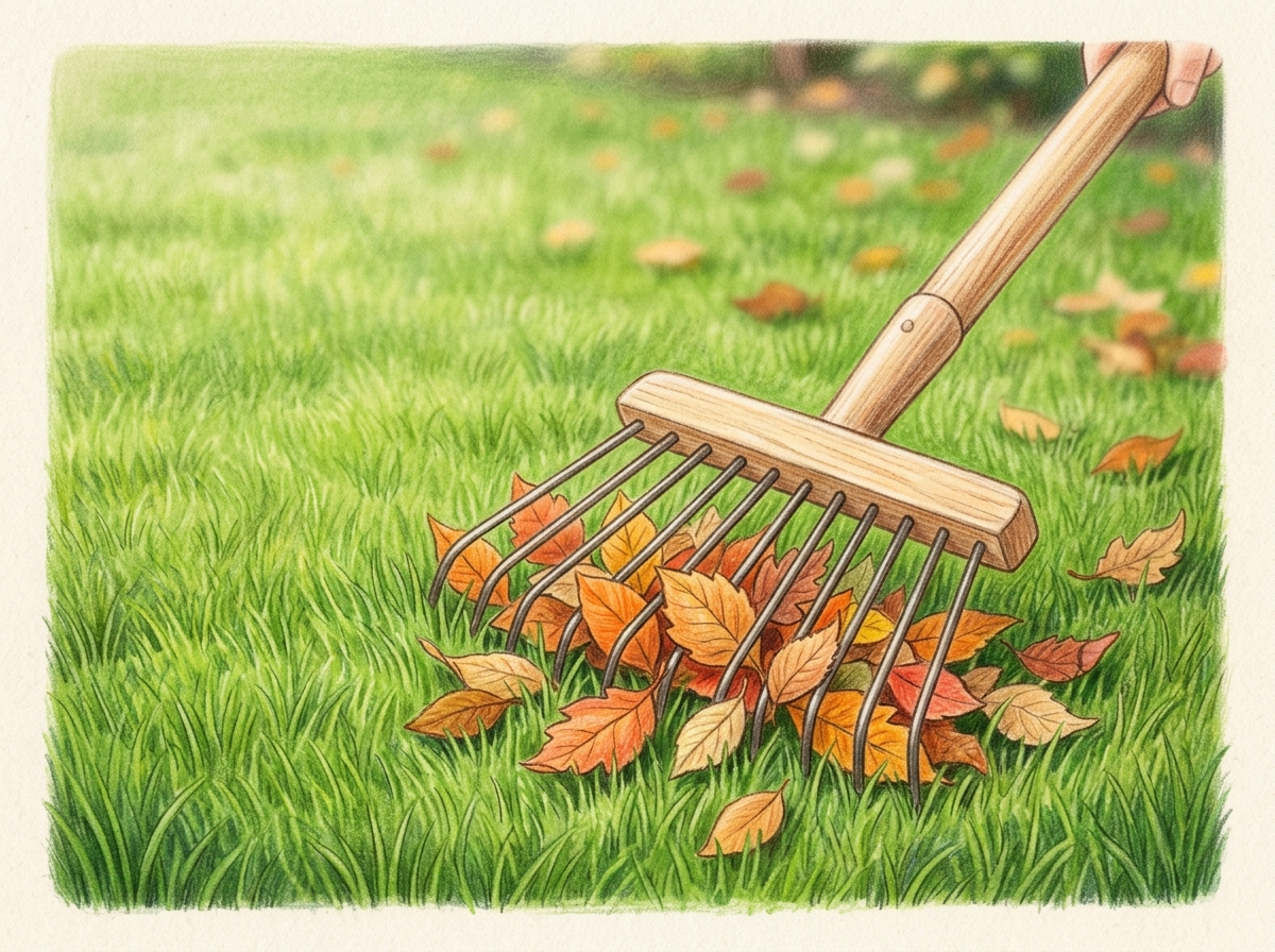 Clear Fallen Leaves Off Your Lawn