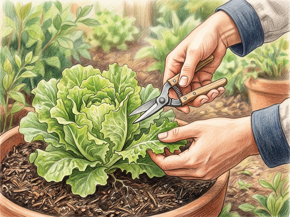 Harvest Loose-Leaf Lettuce Leaf by Leaf
