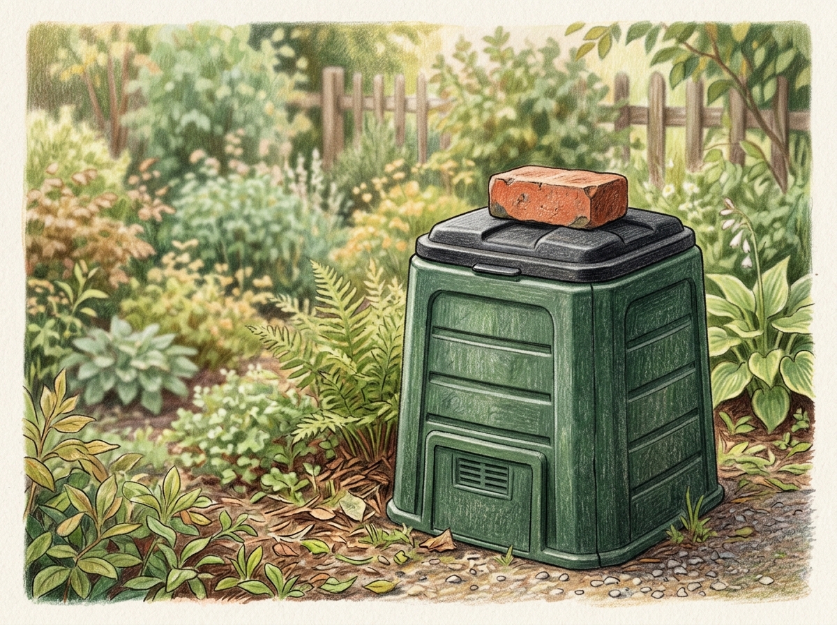 Secure Your Compost Bin Cover Before Rain Hits
