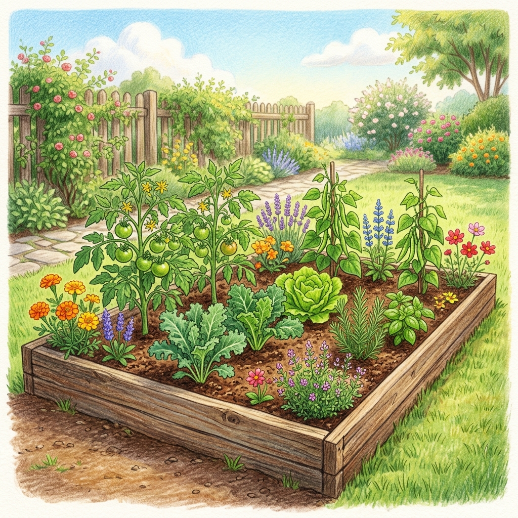 A garden at this time of year