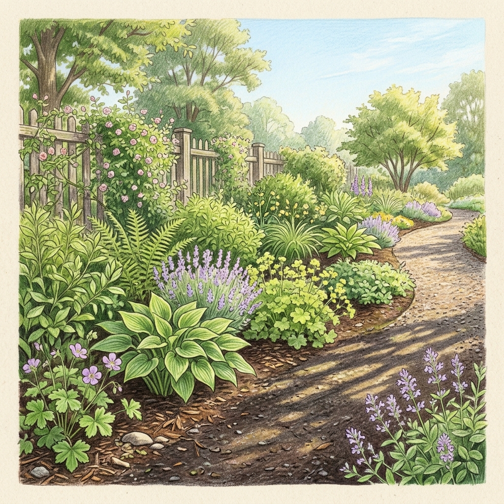 A garden at this time of year