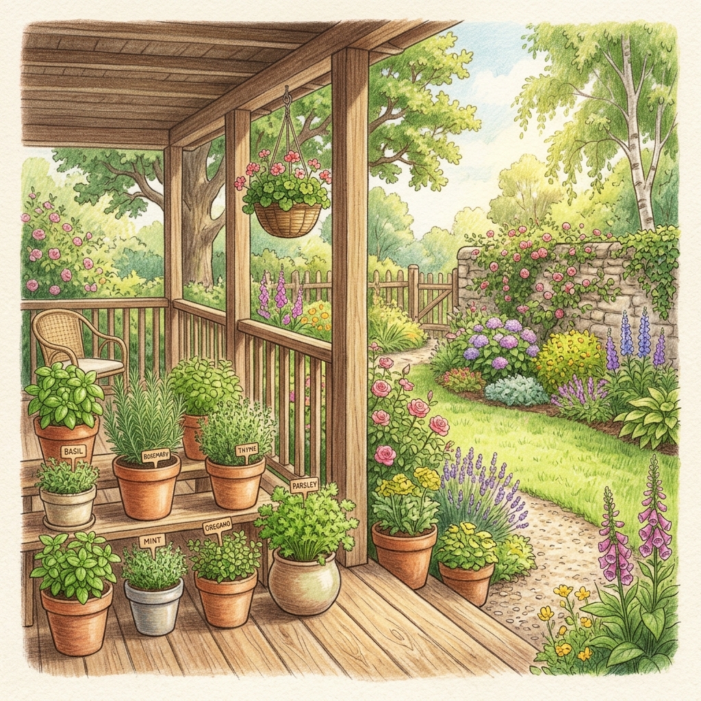 A garden at this time of year
