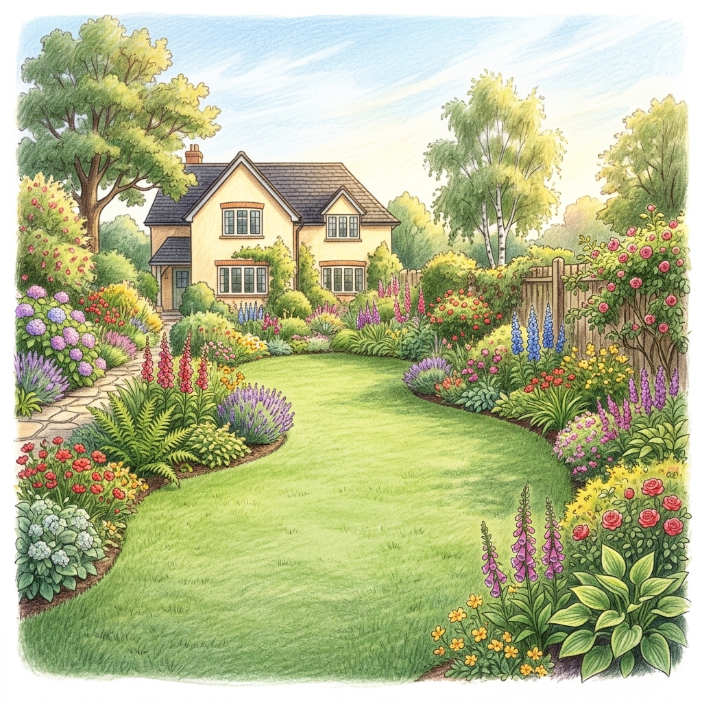 A garden at this time of year