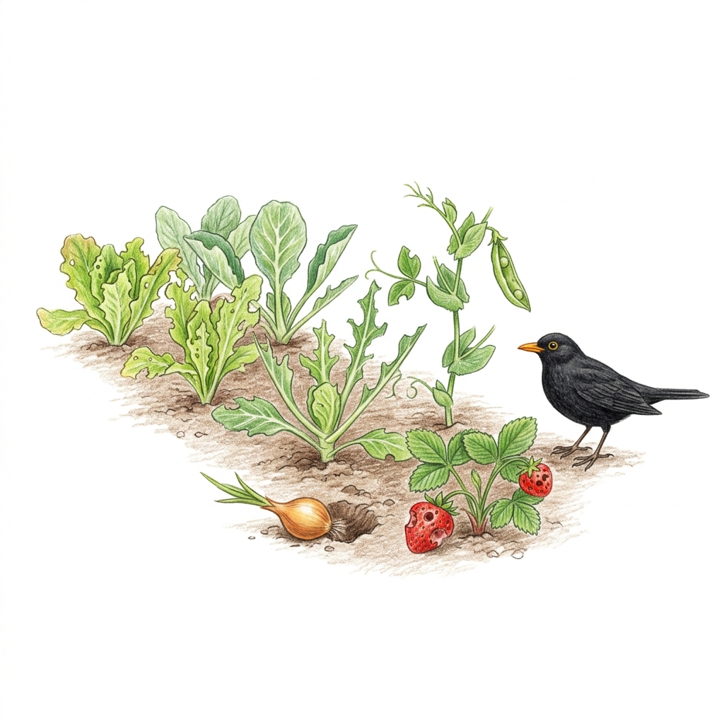 Birds (Many species, such as the woodpigeon (Columba palumbus)), illustration