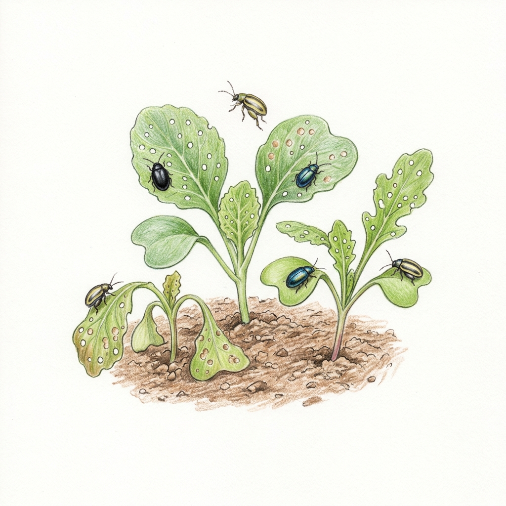 Flea beetles (Phyllotreta, Psylliodes, Epitrix, Chaetocnema and related species), illustration