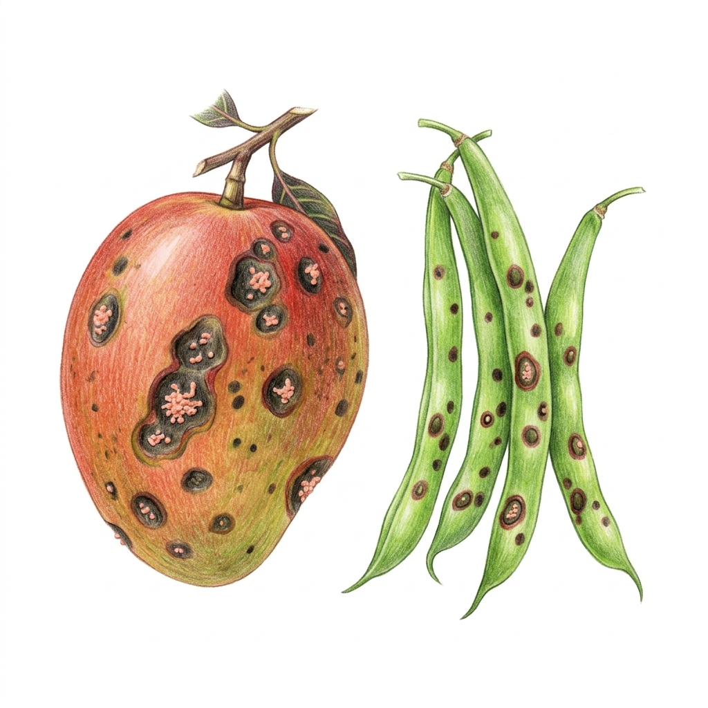 Anthracnose (Colletotrichum and related fungi), illustration