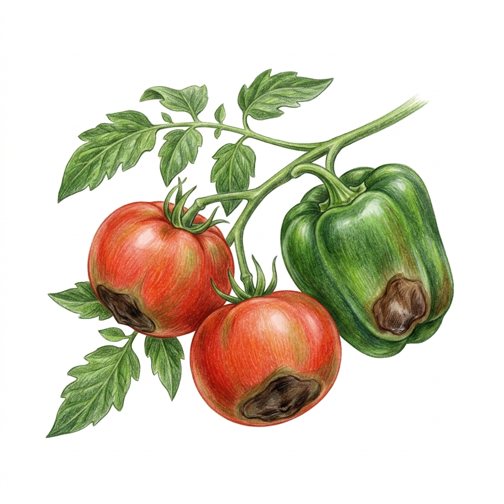 Blossom end rot, illustration