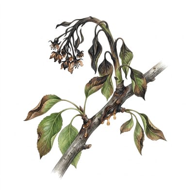 Fire blight, illustration