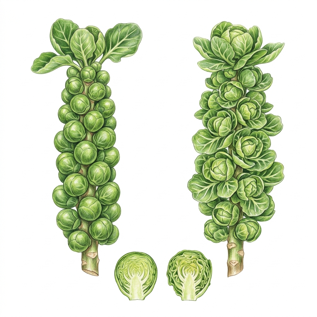 Loose sprouts, illustration