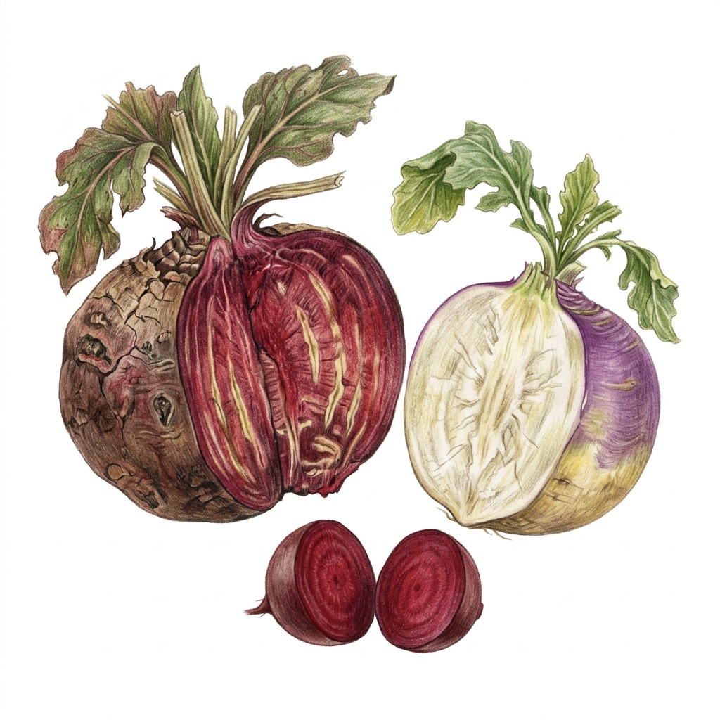 Woody roots, illustration