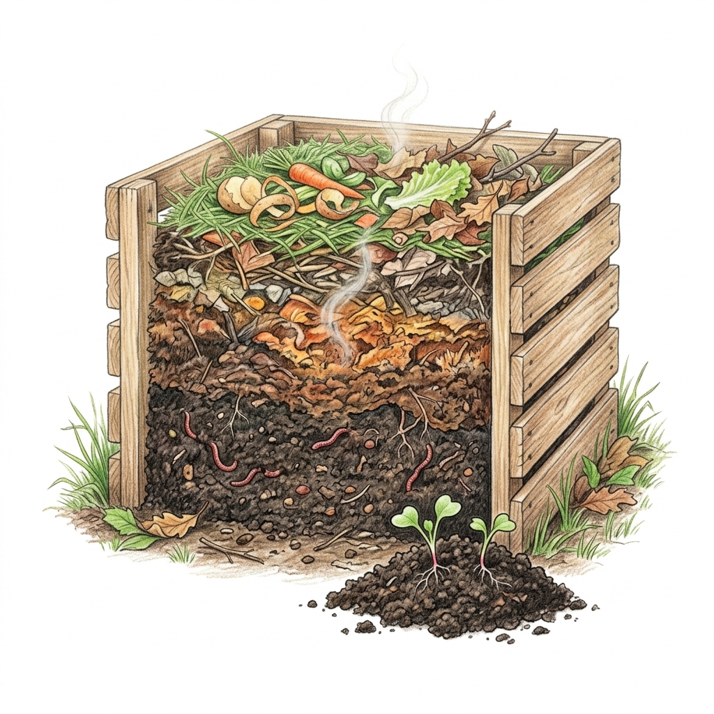 Compost, illustration