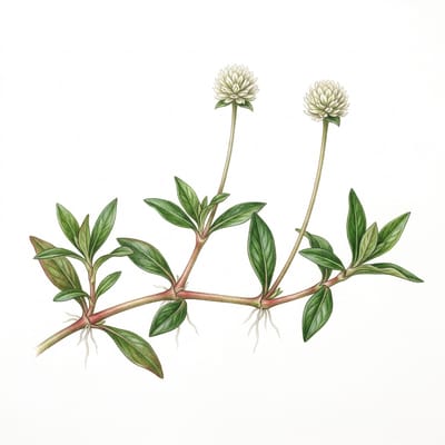 Alligator weed, illustration