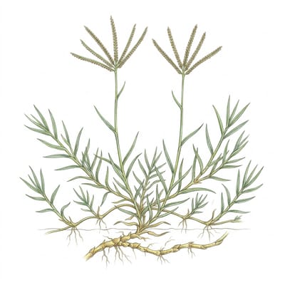 Couch grass, illustration