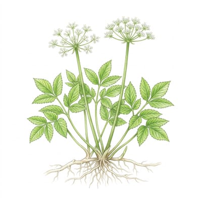 Ground elder, illustration