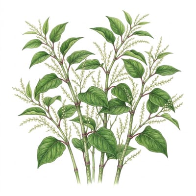 Japanese knotweed, illustration