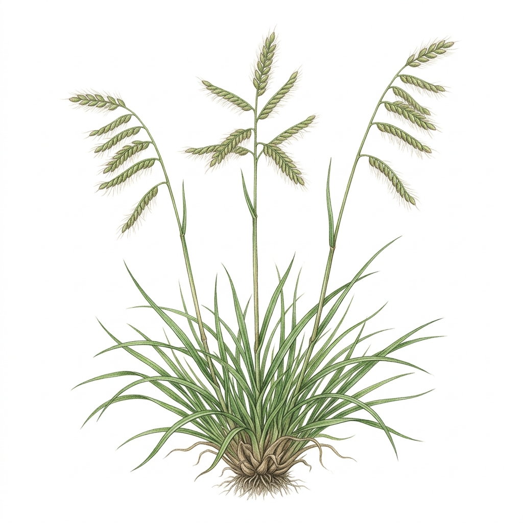 Paspalum (Paspalum dilatatum), illustration