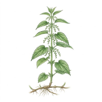 Stinging nettle, illustration