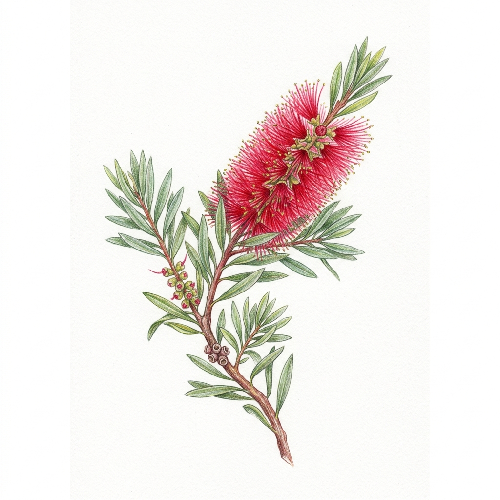 Crimson Bottlebrush