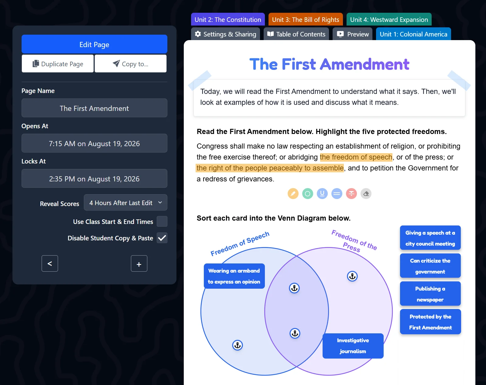 Feature screenshot