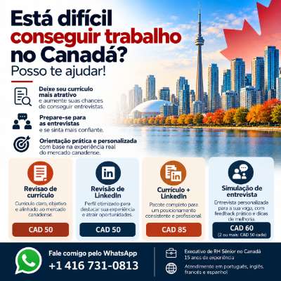 Currículo Canadense, Revisão de currículo e Revisão de LinkedIn