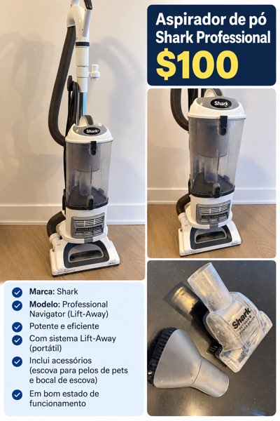 Aspirador Profissional Shark