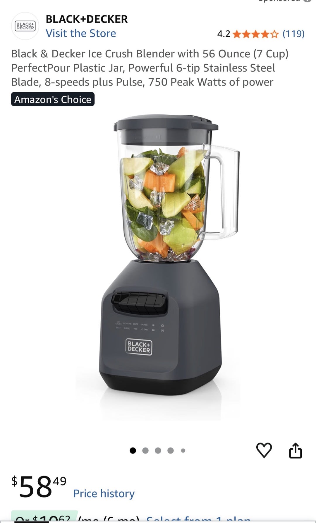 Liquidificador black and decker ice crush — foto 2 de 2