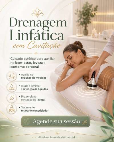 Drenagem linfática com cavitação