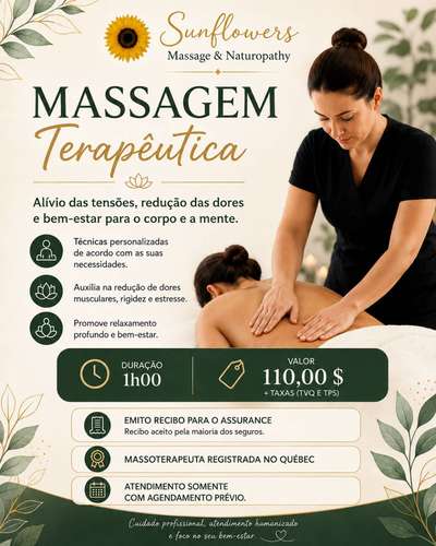 Massagem terapêutica com óleo
