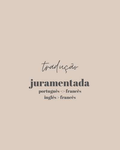 Tradução juramentada