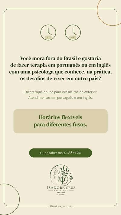Psicoterapia com Brasileira online