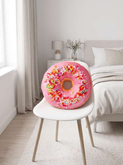 Almofada / Pelúcia Donut Fofinha (35 cm) - 100% Nova | Vários Modelos (Rive-Nord / Rive-Sud)
