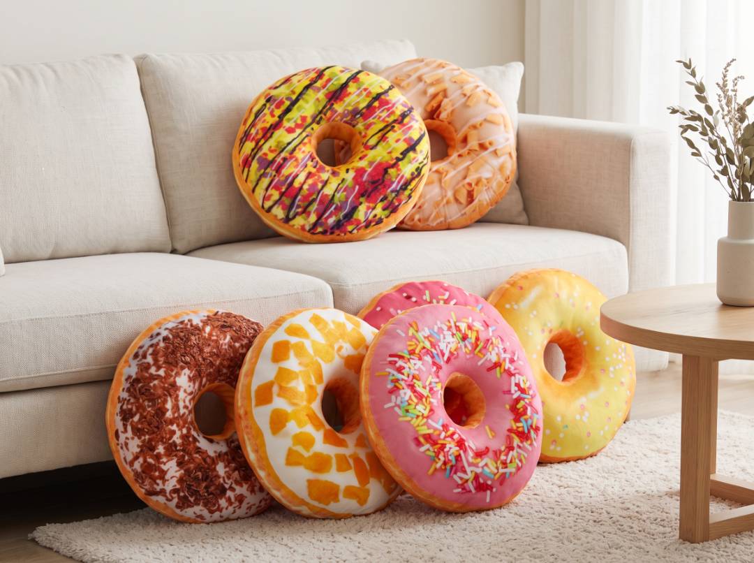Almofada / Pelúcia Donut Fofinha (35 cm) - 100% Nova | Vários Modelos (Rive-Nord / Rive-Sud) — foto 2 de 9